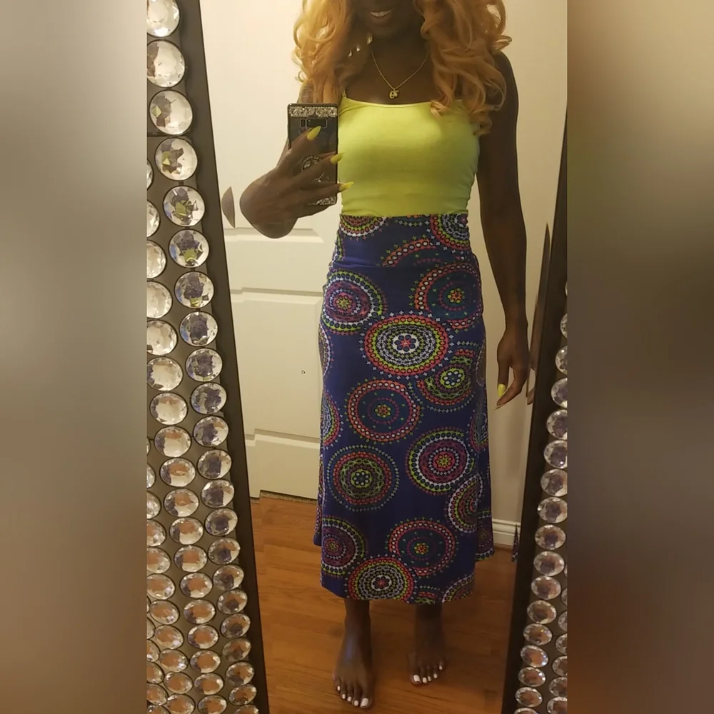 Cute Hippie Colorful Skirt Size XL 14/16 - Picture 2 of 6